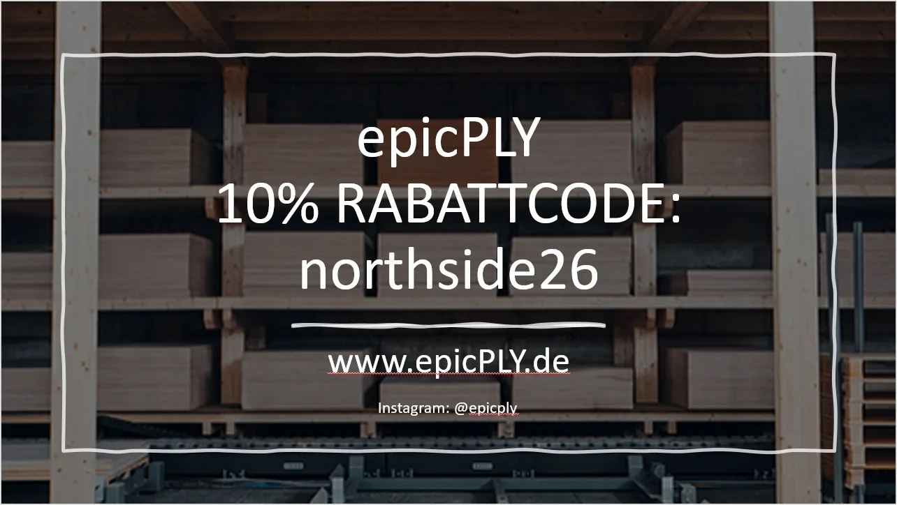 10 % Rabatt bei epicPLY mit dem Code northside26